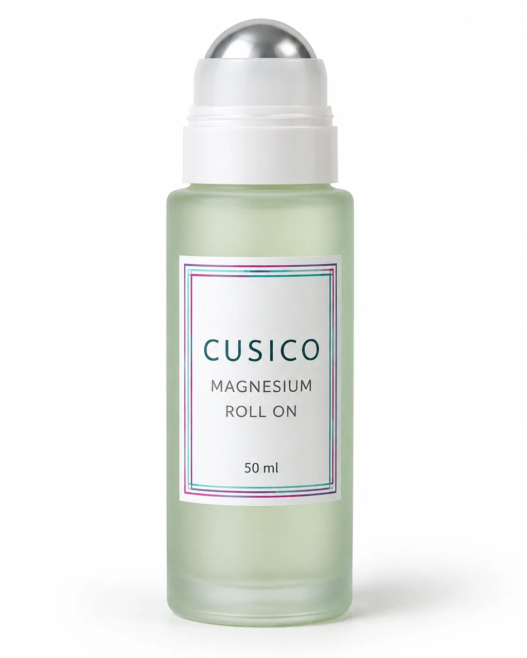 Illustrative Cusico Magnesium Roll On bottle